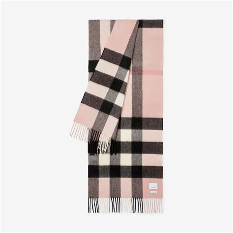 burberry ash rose|Check Cashmere Scarf in Ash rose .